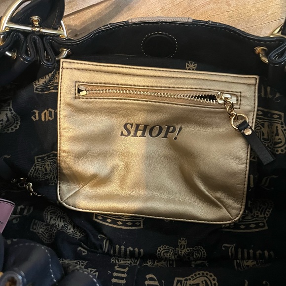 Juicy Couture Vintage Y2K Black Leather Handbag - Picture 11 of 16